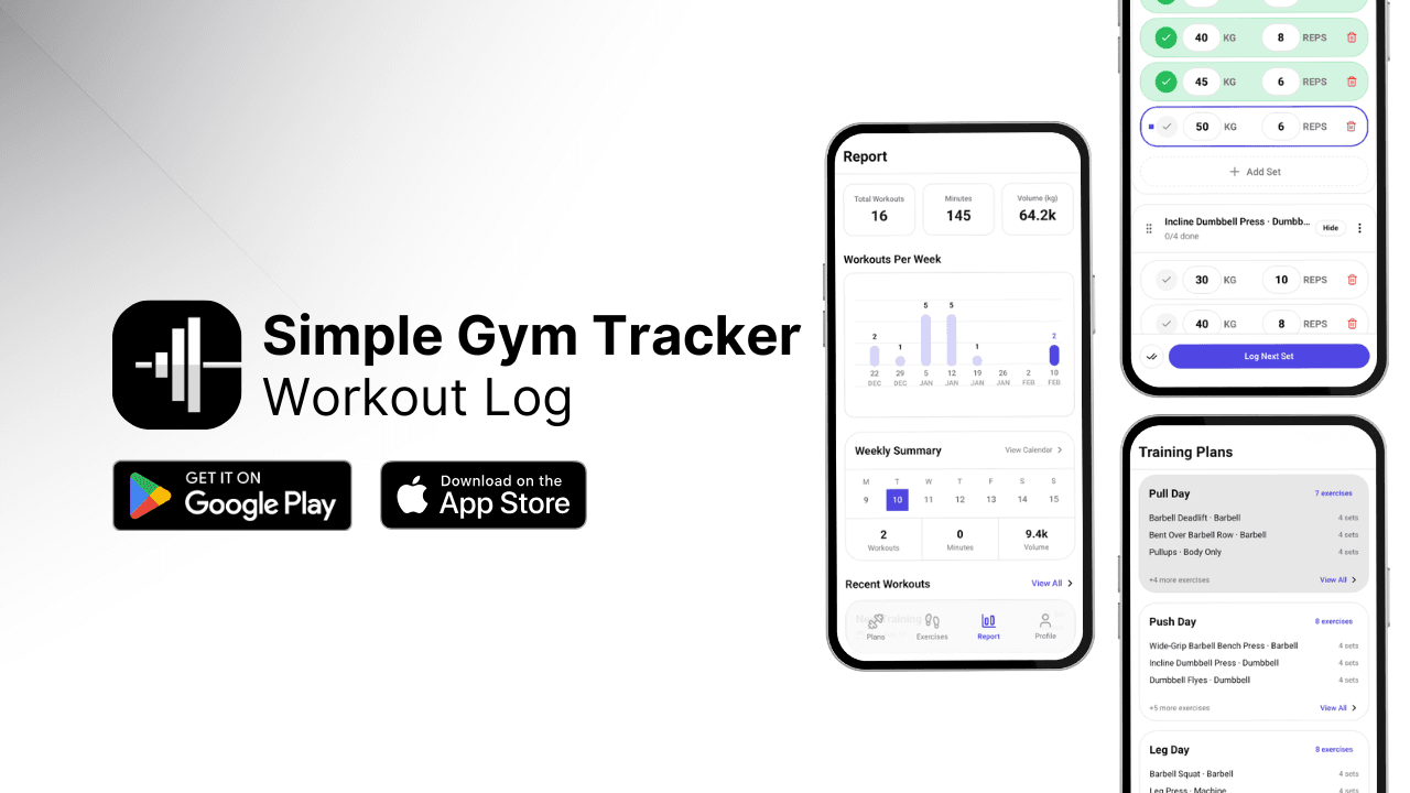 Simple Gym Tracker:Workout Log